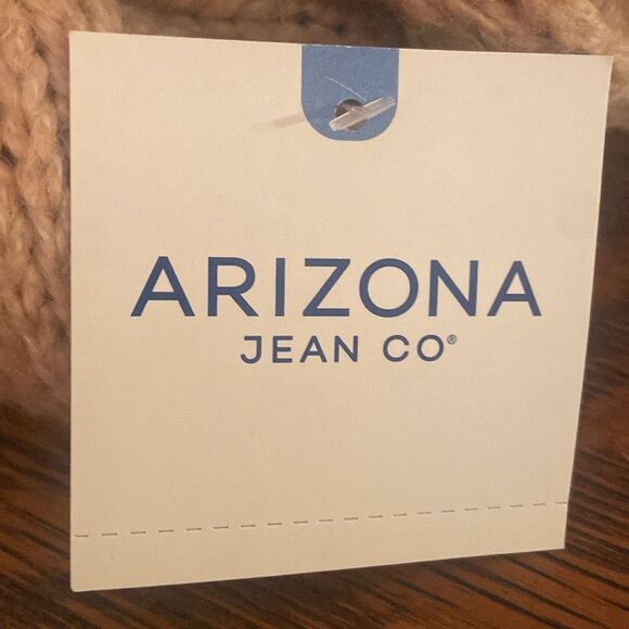 NWT Arizona Jean Co. Size small oversized button up sweater, beige/camel color. - Picture 11 of 11